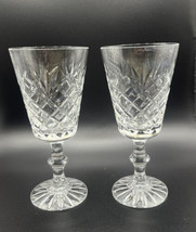 Pair of Royal Brierley Stirling 6&quot; Ireland Crystal Wine Glasses Goblets U17 - £11.20 GBP