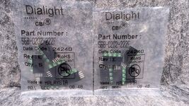 10 x DIALIGHT Green 4-LED Circuit Board Indicators 3mm CBI 568-0302-222F - $19.99