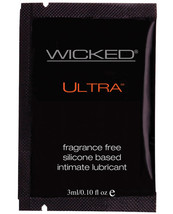 Wicked Sensual Care Ultra Silicone Based Lubricant - .1 Oz Fragrance Free - $10.99