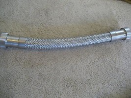 Acciaio Inox Intrecciato Flessibile Vuoto Tubo - 21 &quot; Lunghezza Totale -... - $198.65 CAD