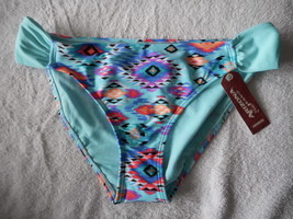 Women&#39;s Jrs Arizona Tribal Hipster Swim Bottoms Size Large Aqua  NEW - £10.67 GBP