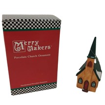 Department 56 Merry Makers Porcelain Church Christmas Tree Ornament Holiday - £15.55 GBP