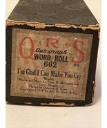 QRS Word Roll 662 I&#39;m Glad I Can make you Cry Waltz - $15.57 CAD