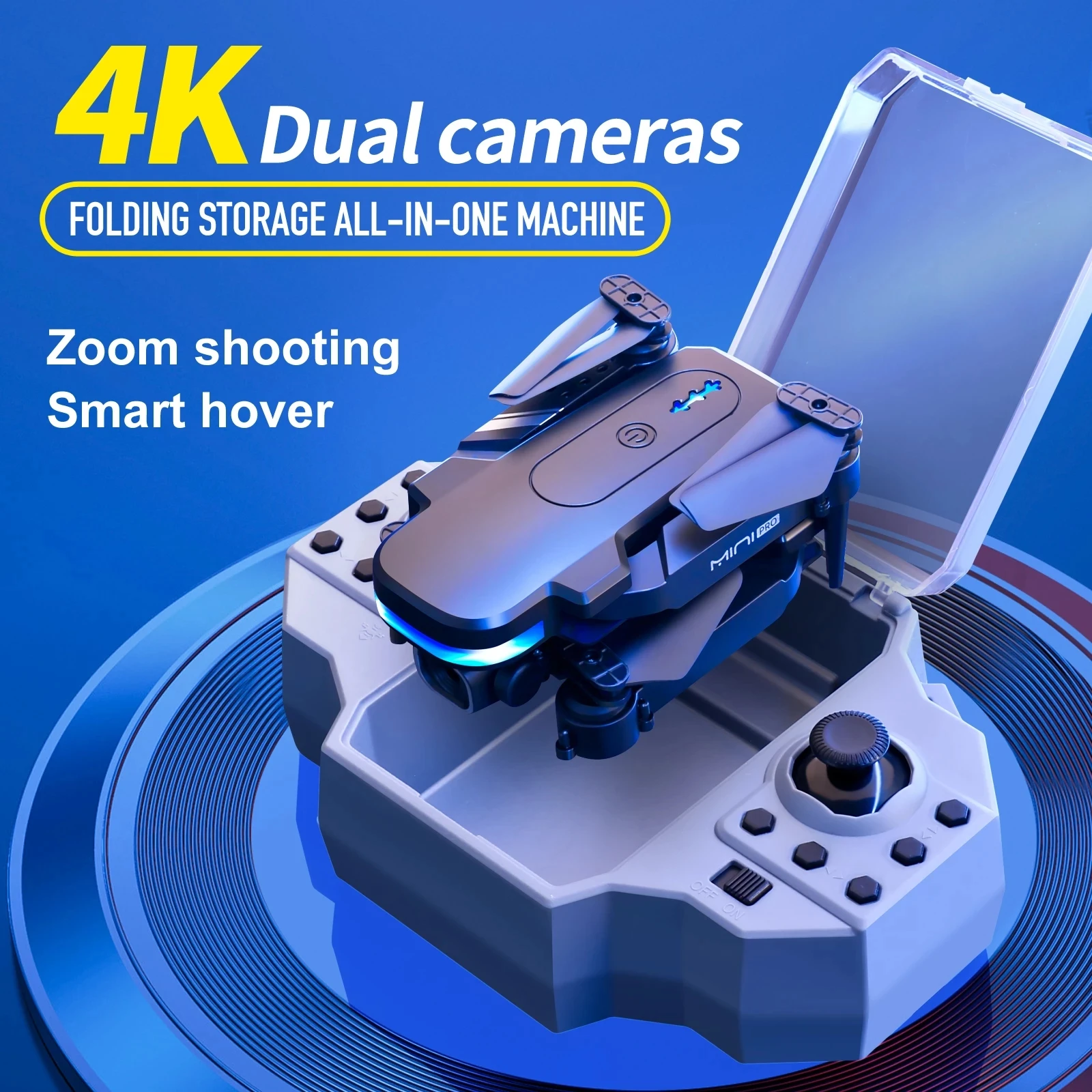 New Mini Pocket RC Drone With 4K Dual Camera 4K HD Wide Angle Lens Wifi FPV - £37.10 GBP+