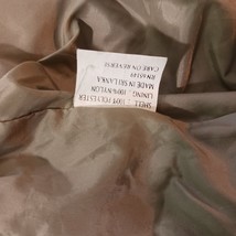 Giorgio Morandi Women's Tan/Khaki Full Zip Coat Jacket Size L Chest Measured 51" image 7