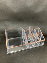 Large Cosmetic Makeup Organizer Lipstick Brush Holder Storage Box Acrylic - £9.48 GBP