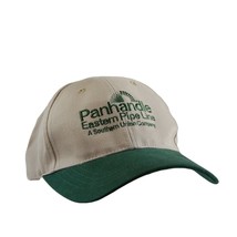 Panhandle Eastern Pipe Line Hat 5 Panel Ball Cap Tan with Green Brim Adj... - $19.94