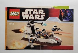 Lego Star Wars 7668 Rebel Scout Speeder Instruction Manual ONLY  - $9.89