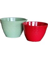 2-Pioneer Woman ~ Melamine ~ 2.4 Quart &amp; 3.5 Quart ~ FLEUR Mixing Bowls ... - £27.97 GBP