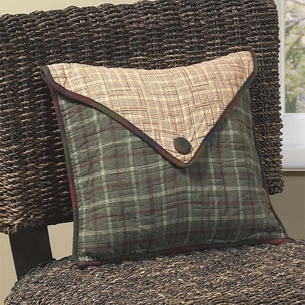 Rustic Plaid Cabin Envelope Cushion - $87.30