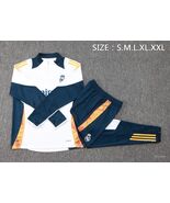 Men’s Long-Sleeve Soccer Training Suit Real Madrid Tracksuit Set - $59.99