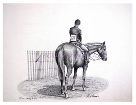 Waiting His Turn  (A Signed Limited Edition of a Pencil Sketch) by Vic Atkinson - £46.98 GBP