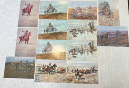 Lot 13 Charles Marion Russell Art Postcards Cowboys Western Native Americans - £14.78 GBP