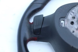 10-14 VW MK6 GTi Flat Bottom Red Stitch Leather Steering Wheel Paddle Shifters image 14