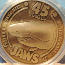 Jaws 45th Anniversary Limited Edition Metal Coin Official Movie Collectible - £13.88 GBP