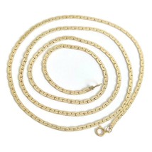 Authenticity Guarantee 
Vintage Long C-Link Chain Necklace 14K Yellow Gold, 3... - £1,418.19 GBP