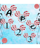 ABC and Numbers 73a-Digital ClipArt-Candy Mouse-Fonts-Art Clip-Gift Tag-... - $37.50 MXN
