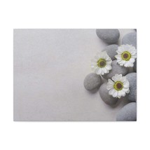Three White Flower Forest Floral Nature Photography Canvas Wall Art for Home De - £71.87 GBP+