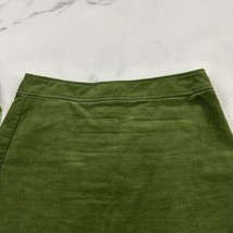 J.Crew Womens Corduroy Mini Skirt Size 6 Olive Green Straight Short Academia - £20.69 GBP