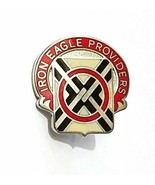 US Army 404th Support Battalion Unit Crest Pin DUI Iron Eagle Provider I... - $11.75