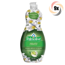 9x Bottles Palmolive Green Apple &amp; White Lily Scent Liquid Dish Soap | 20 fl oz - £39.81 GBP