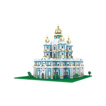 3737Pcs Mini Russian Architecture Smolny Monastery Block Set 3D Church City scra - £104.92 GBP