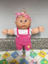 Vintage Cabbage Patch Kid Mattel Baby Girl 1991 Blonde Hair Blue Eyes - £108.17 GBP