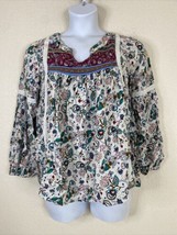 Red Camel Womens Plus Size 0X Boho Floral Peasant Blouse Long Sleeve - £7.59 GBP