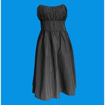 Vintage 90 Delia&#39;s Black Strapless Formal Party Fit Flare Tea Length Dre... - $209.40 MXN