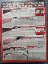 Vintage Klein&#39;s Sporting Goods $1 Puts Your Hand On These Famous Guns Print Ad - £6.72 GBP