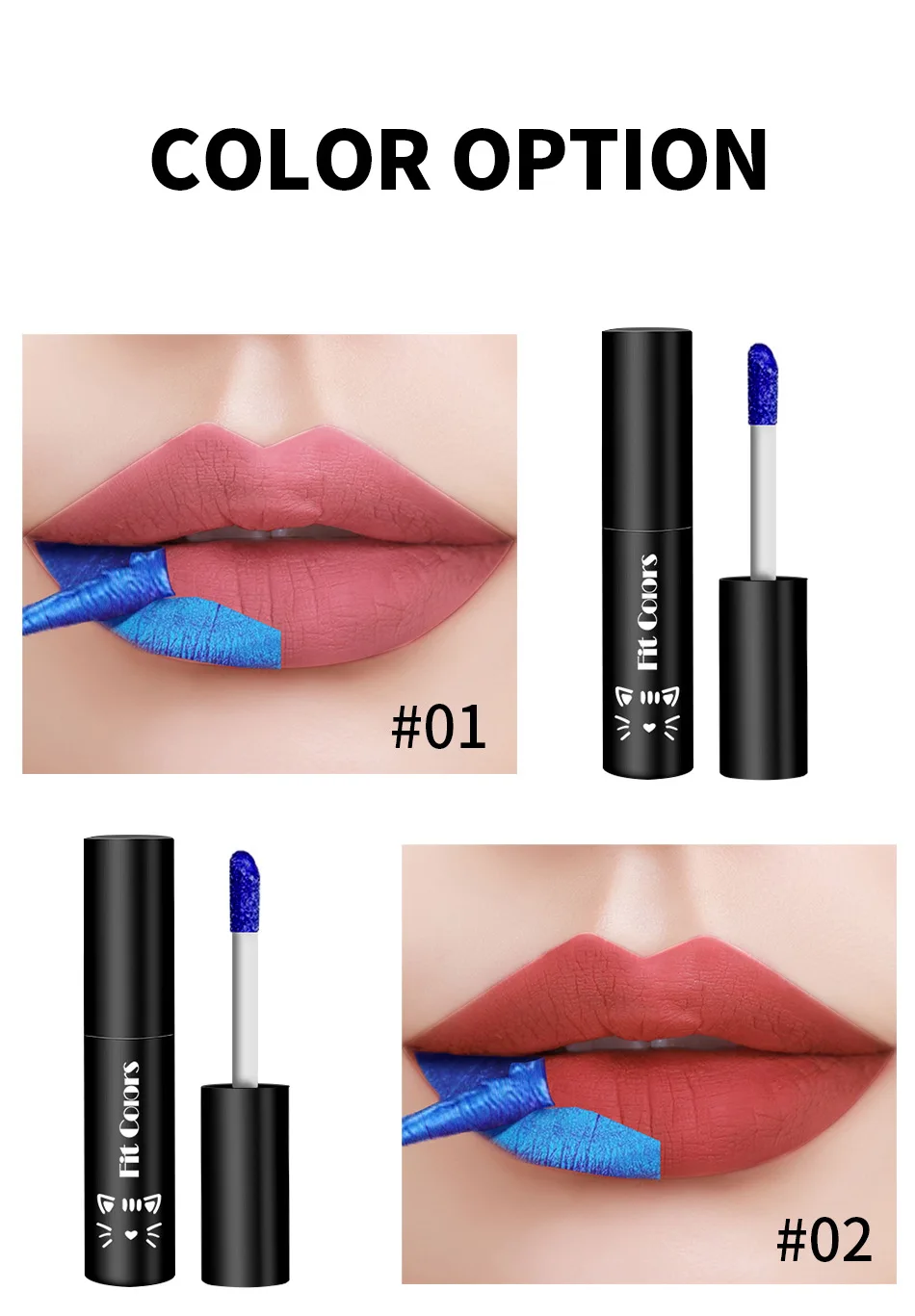 Fit Colors 6 colors Wipe-On Colour Changing Lip Glaze Matte Matte Easily Coloura - $25.00