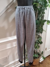 Royal Silk Womens Gray Single Breasted Top &amp; Drawstring Trousers 2 Pcs S... - $45.00