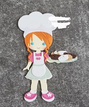 Pastry Girl Metal Cutting Die Card Making Scrapbooking Baking Holidays Cookies - £7.98 GBP
