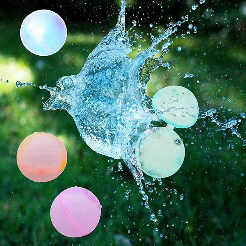 Silicone Splash Ball Quick Filling  Self Sealing Water Ball Kids Water Balloo - £9.47 GBP