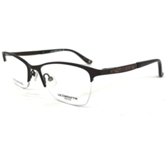 Liz Claiborne Petite Eyeglasses Frames L442 09Q Brown Half Rim 48-16-130 - £40.09 GBP