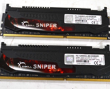 G.SKILL SNIPER 8GB (2x4GB) 1600Mhz DDR3 DESKTOP MEMORY F3-12800CL9D-8GBSR - $13.98