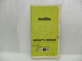 1978 MALIBU Owners Manual 16080 - $16.82