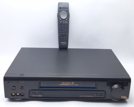 Panasonic PV-7664 DymAmorphous 4-Head Hi-Fi Stereo Omnivision VHS VCR, Remote - $64.21