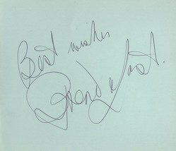 Unidentified Vintage Ballet Hand Signed Autograph Page Ephemera - £6.25 GBP