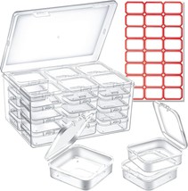 25 Pack Small Plastic Beads Storage Containers Box, Clear 6.5&quot;L x 5&quot;W x ... - $26.31 CAD