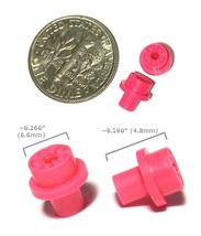 2pc Bto Newly Made Aurora T-Jet Tuff Ones Style Ho Slot Car Front Wheels Pink - $1.49