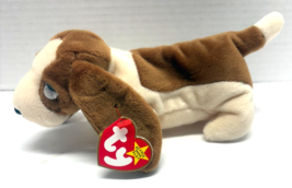 TY Beanie Baby Babies - TRACKER the Basset Hound 7&quot; Vintage New With Tags - $93.82 MXN