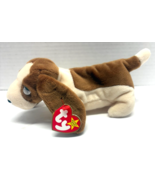 TY Beanie Baby Babies - TRACKER the Basset Hound 7&quot; Vintage New With Tags - $93.05 MXN