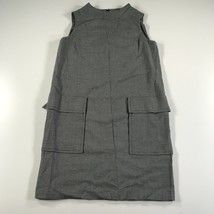 Dennis Merotto Sheath Dress Size 6 Heather Gray Sleeveless Pockets Boat ... - $46.74