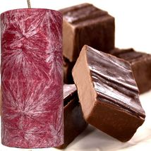 Chocolate Fudge Scented Palm Wax Pillar Candle - £19.95 GBP+