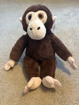 Noah&#39;s Ark Animal Workshop Brown Monkey Rainbow Star Plush Toy 14” - $11.29