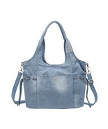 iPinee Women Denim Handbags Casual Blue Tote bags 2022 New  Feminine  Cr... - £43.94 GBP