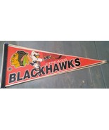 Vintage Chicago Blackhawks NHL Wincraft Felt Full Size Pennant Flag Hockey - £26.04 GBP