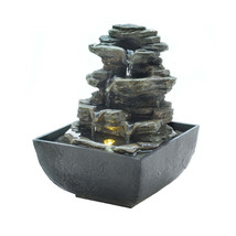 TIERED ROCK ACCENT TABLETOP FOUNTAIN - $45.00