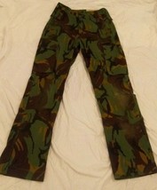 Vintage Netherlands Dutch Woodland Camo Field Trousers 8090/0010 Pants 26X32 - £51.67 GBP